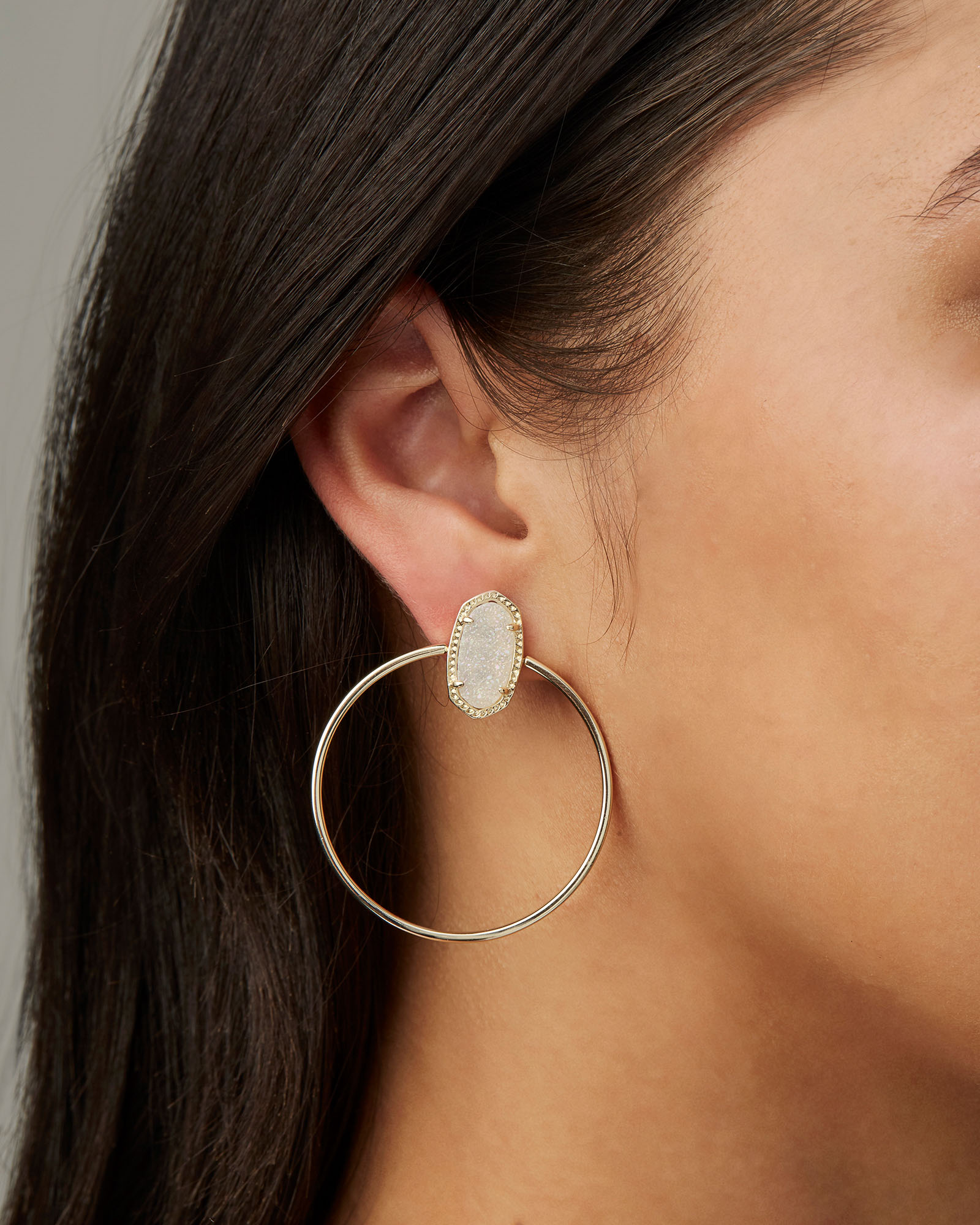 Kendra Scott Mayra Gold Hoop Earrings 